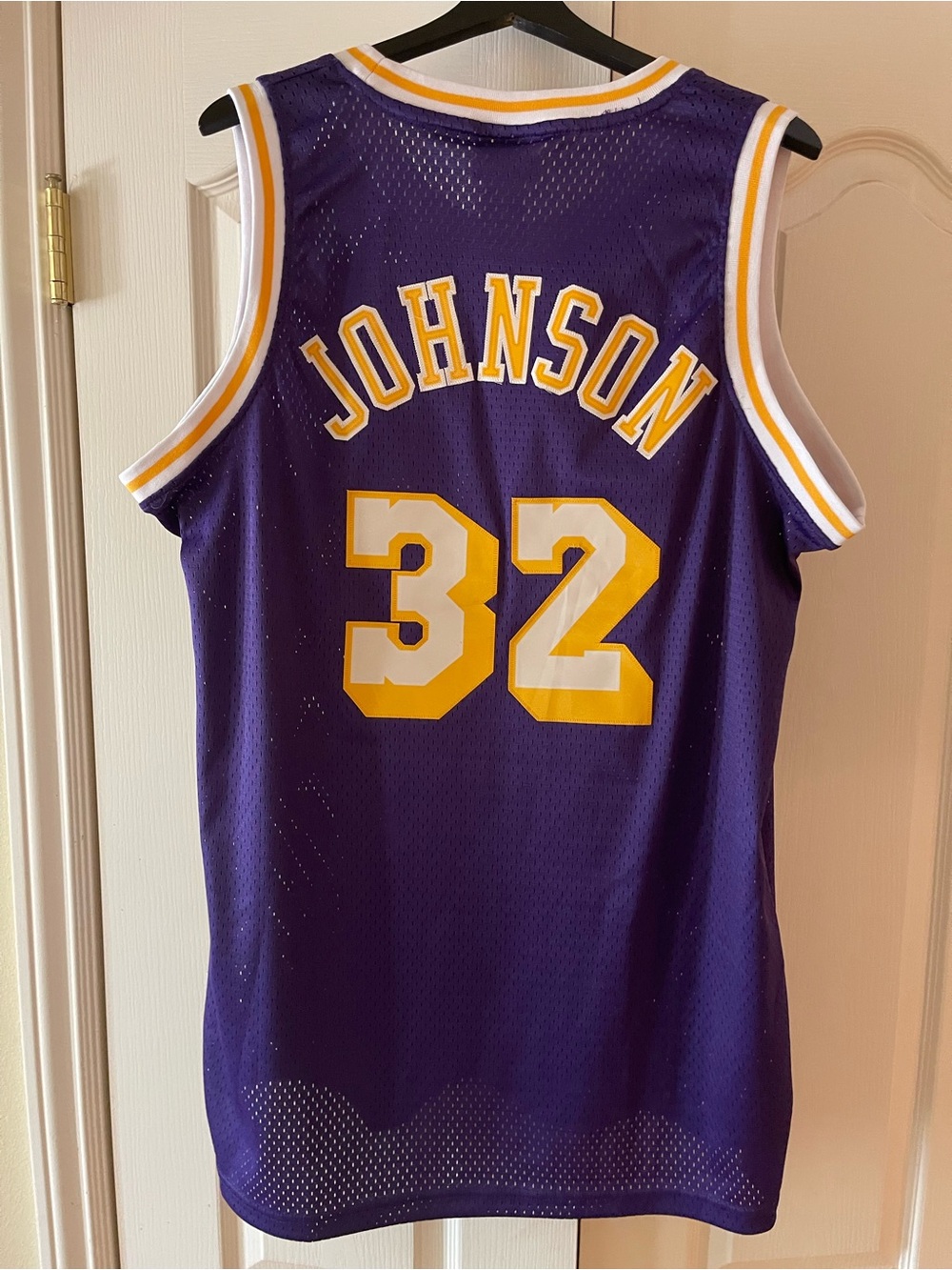 Lakers Adidas Magic Johnson Purple Jersey Large EUC
